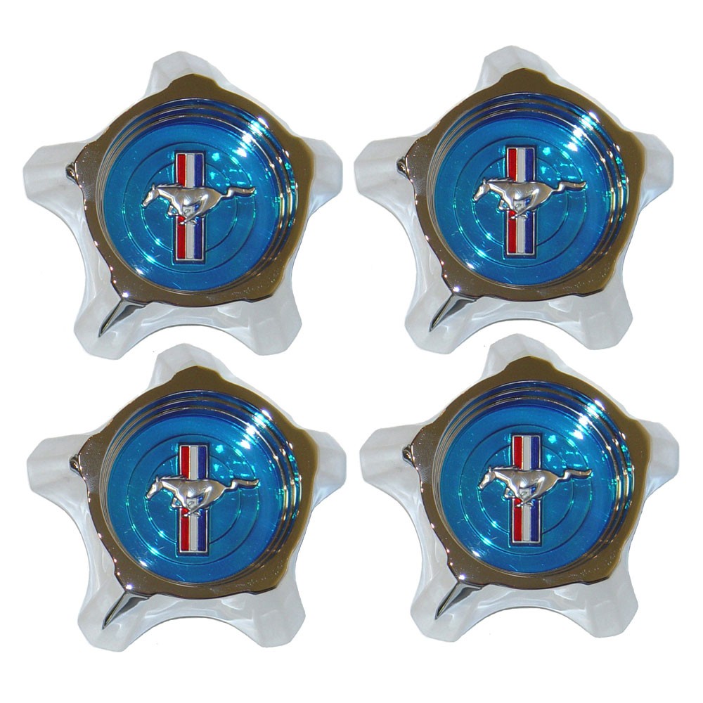(image for) 67 BLUE STYLE STEEL WHEEL CENTER CAP KIT - SET OF 4 - Click Image to Close