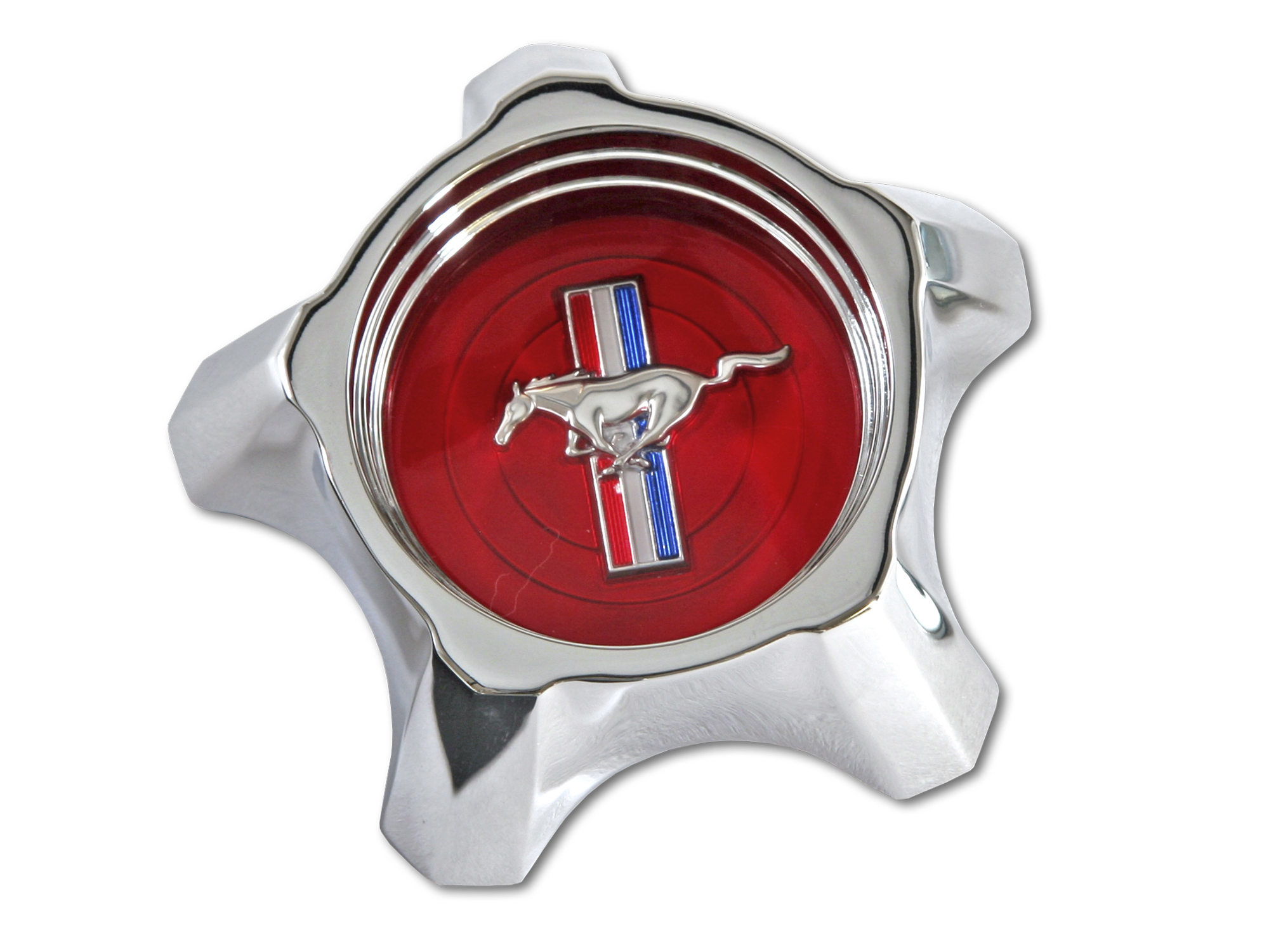 (image for) 67 STYLE STEEL WHEEL CENTER CAP - RED - Click Image to Close