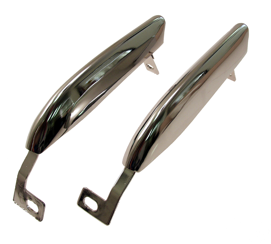 (image for) 67-68 FRONT BUMPER GUARDS WITHOUT RUBBER BUMPERS - Click Image to Close