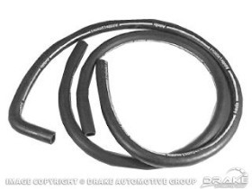 (image for) 67-EARLY 68 W/AC - HEATER HOSE W/WHITE STRIP AND 90 DEG - PAIR - Click Image to Close