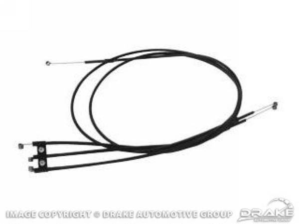 (image for) 67-68 HEATER CABLE SET - AIR, TEMPERATURE, DEFROSTER - Click Image to Close
