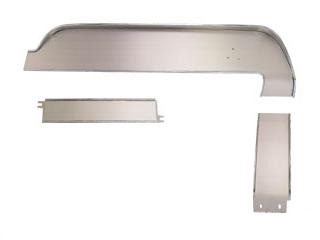 (image for) 67 DELUXE BRUSHED ALUMINUM DASH PANEL SET - Click Image to Close