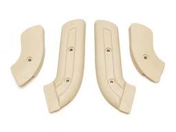 (image for) 68-70 SEAT HINGE COVERS - WHITE - Click Image to Close