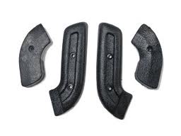 (image for) 68-70 SEAT HINGE COVERS - BLACK - Click Image to Close