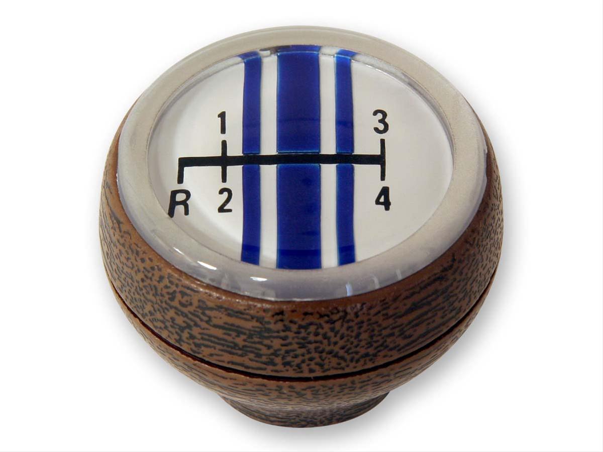(image for) 68-69 4 SPEED DELUXE INTERIOR SHIFT KNOB - WOODGRAIN LOWER - Click Image to Close
