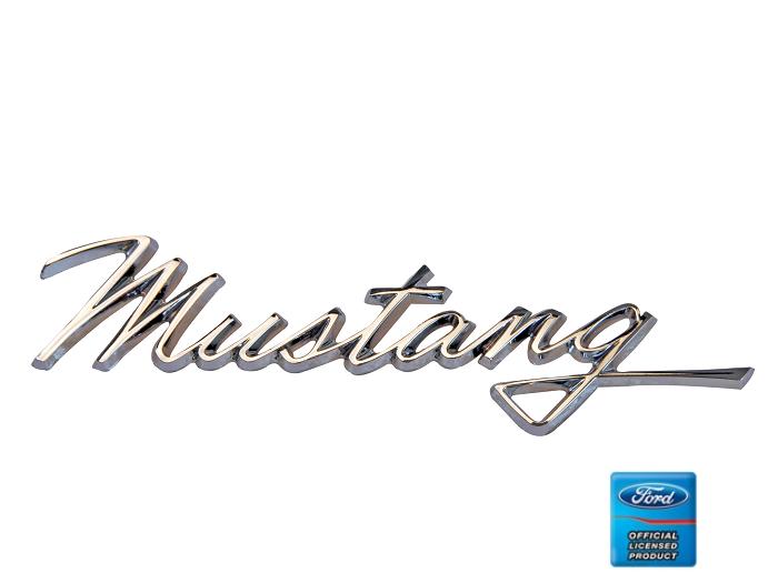 (image for) 68 MUSTANG SCRIPT EMBLEM - Click Image to Close