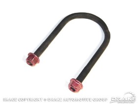 (image for) 68-73 6 CYL V8 REAR LEAF SRING AXLE U-BOLT WITH RED NUTS - Click Image to Close
