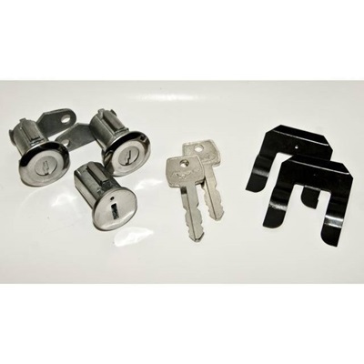 (image for) 67-69 DOOR AND IGNITION LOCK SET, WITH PONY KEYS - Click Image to Close