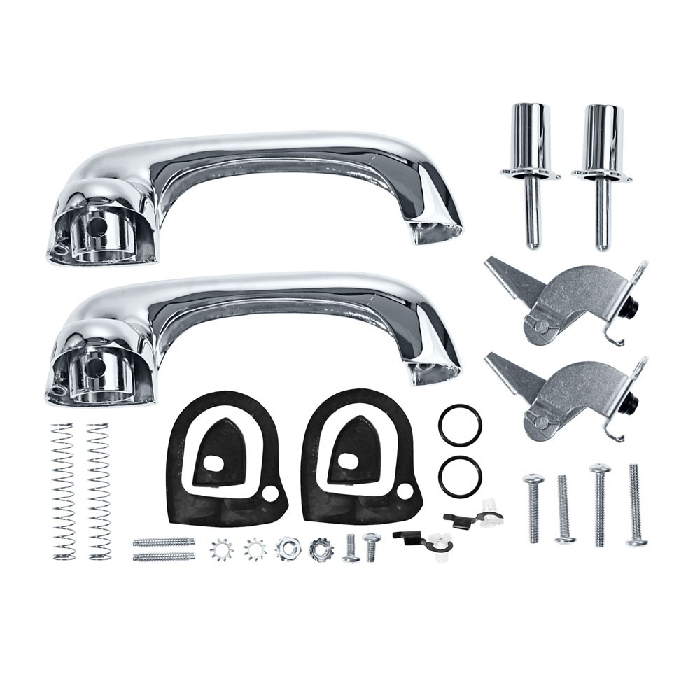 (image for) 69-70 SHOW QUALITY OUTER DOOR HANDLE KIT - CHROME - Click Image to Close