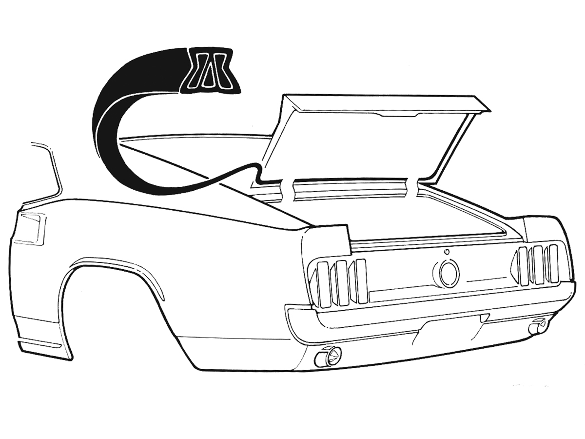 (image for) 69-70 FASTBACK TRUNK WEATHERSTRIP - Click Image to Close