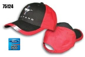 (image for) HAT - RED/BLACK - TRI-BAR RUNNING HORSE - Click Image to Close