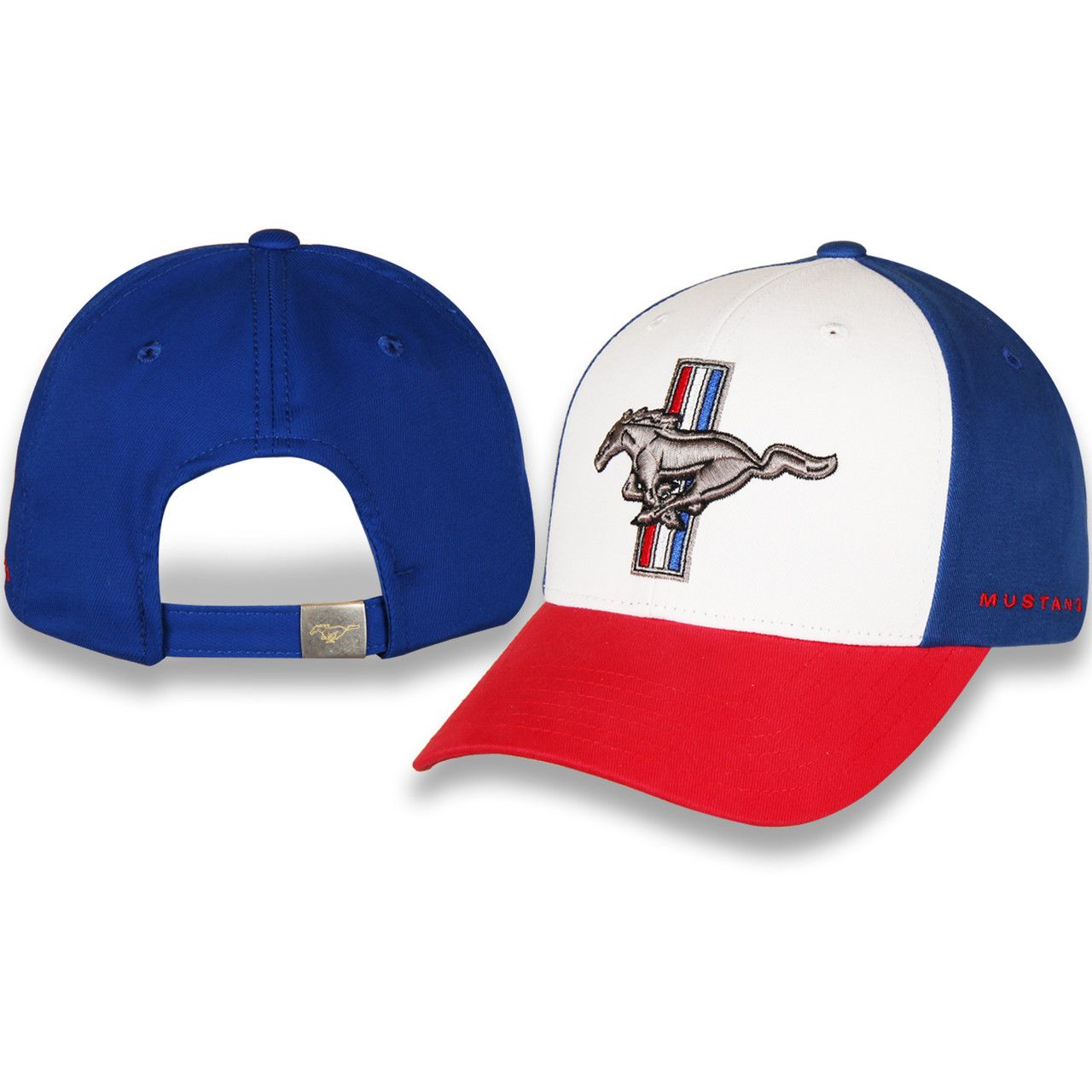 (image for) TRI-BAR MUSTANG HAT, BLUE, WHITE, RED