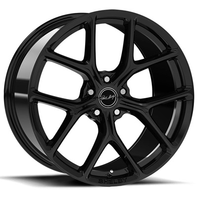 (image for) CS3 WHEELS 2015 + MUSTANG,Y-SPOKE, 20 X 9.5 , GLOSS BLACK (WILL - Click Image to Close