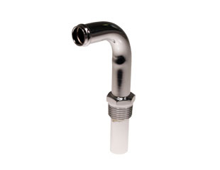 (image for) 69-73 351,390 WATER INLET ELBOW-SILVER ZINC - Click Image to Close