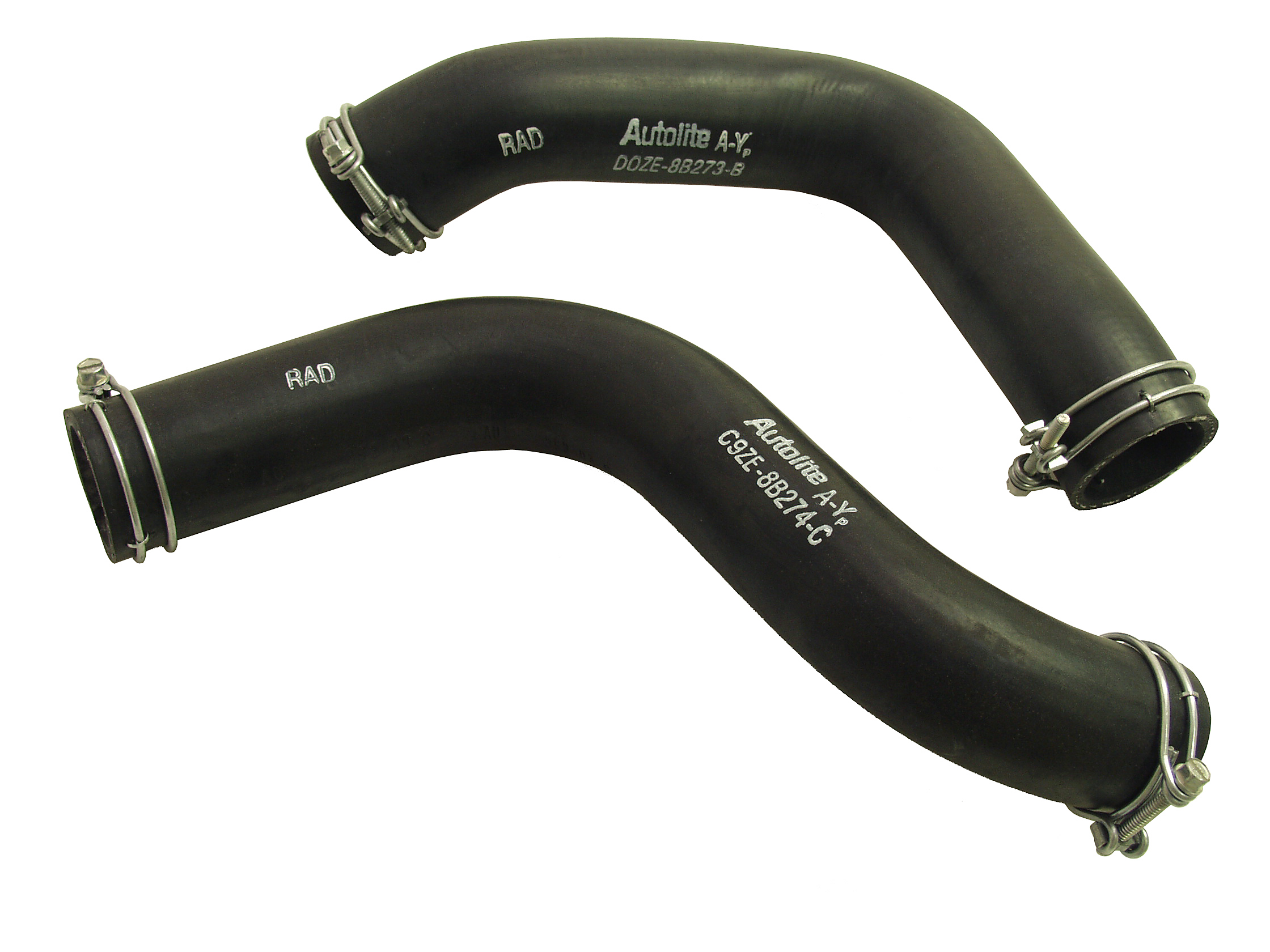 (image for) 70 302, 302 BOSS,351W 24" UPPER & LOWER RADIATOR HOSES W/CLAMP - Click Image to Close