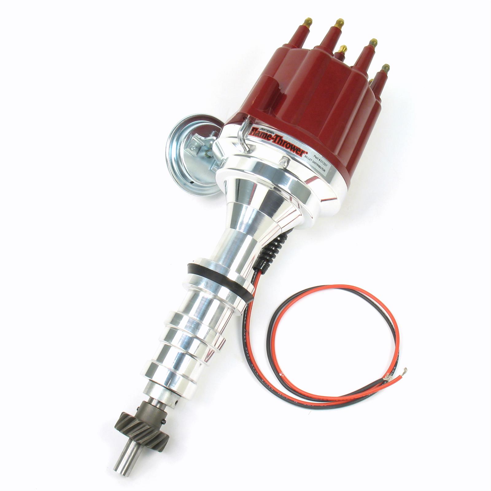 (image for) PERTRONIX BILLET FE 390, 429, 460 DISTRIBUTOR WITH RED MALE CAP - Click Image to Close