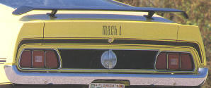 (image for) 71-72 MACH 1 TRUNK STRIPE AND FENDER DECAL KIT - BLACK
