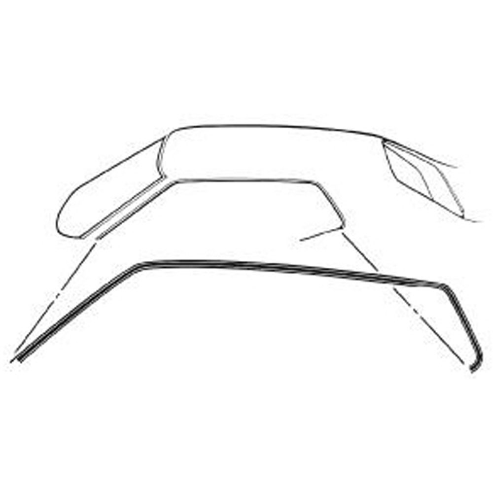 (image for) 71-73 COUPE / FASTBACK ROOF RAIL WEATHERSTRIP - Click Image to Close