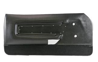 (image for) DOOR PANELS 71-73 DELUXE/MACH 1 BLACK WITH BLACK CARPET