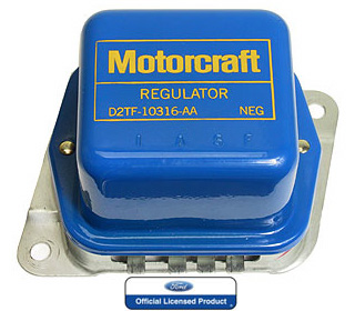(image for) 72 MOTORCRAFT VOLTAGE REGULATOR WITH A/C - BLUE / YELLOW - Click Image to Close
