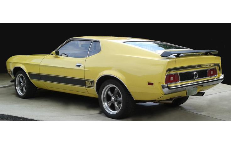 (image for) 73 MACH 1 TYPE 9 STRIPE KIT BLACK - SIDES & TRUNK - Click Image to Close
