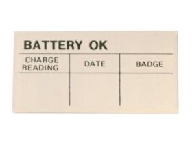 (image for) 65-73 ASSEMBLY LINE BATTERY TEST OK DECAL
