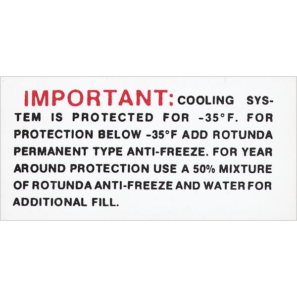 (image for) 64-66 COOLING SYSTEM DECAL - Click Image to Close
