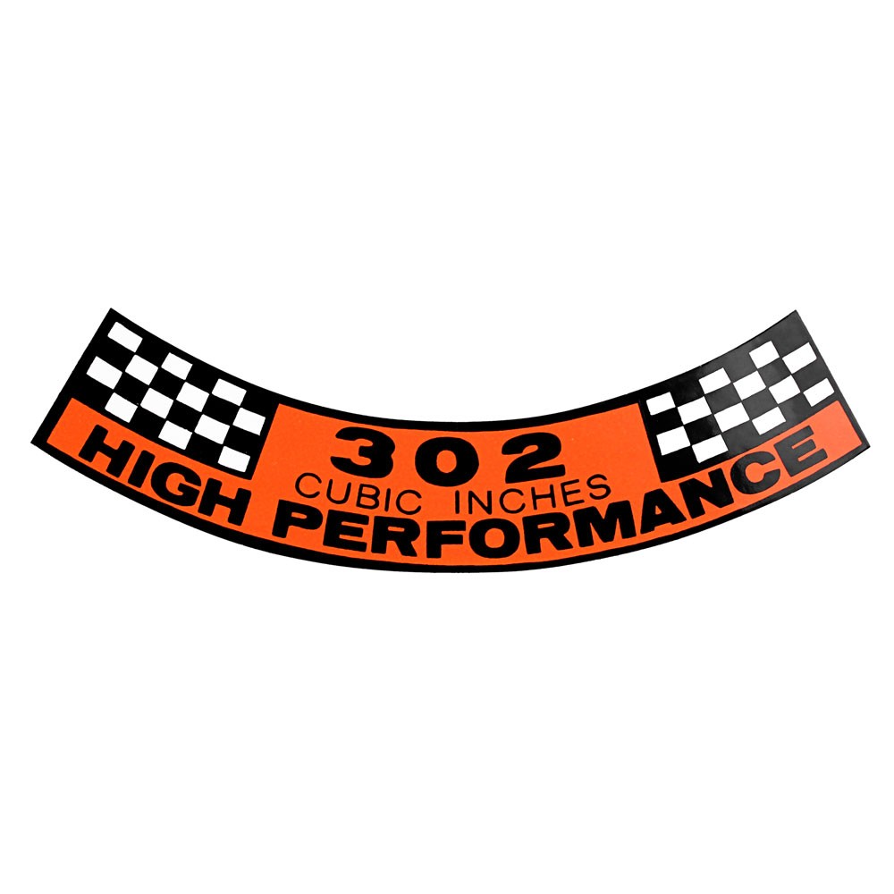 (image for) 68-69 302 CI HIGH PERFORMANCE AIR CLEANER DECAL - Click Image to Close