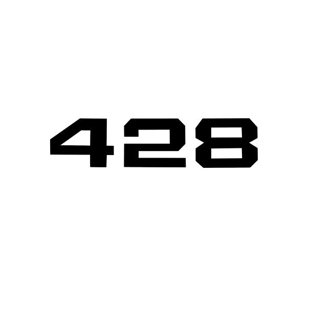 (image for) 70 428 HOOD DECAL - BLACK - Click Image to Close