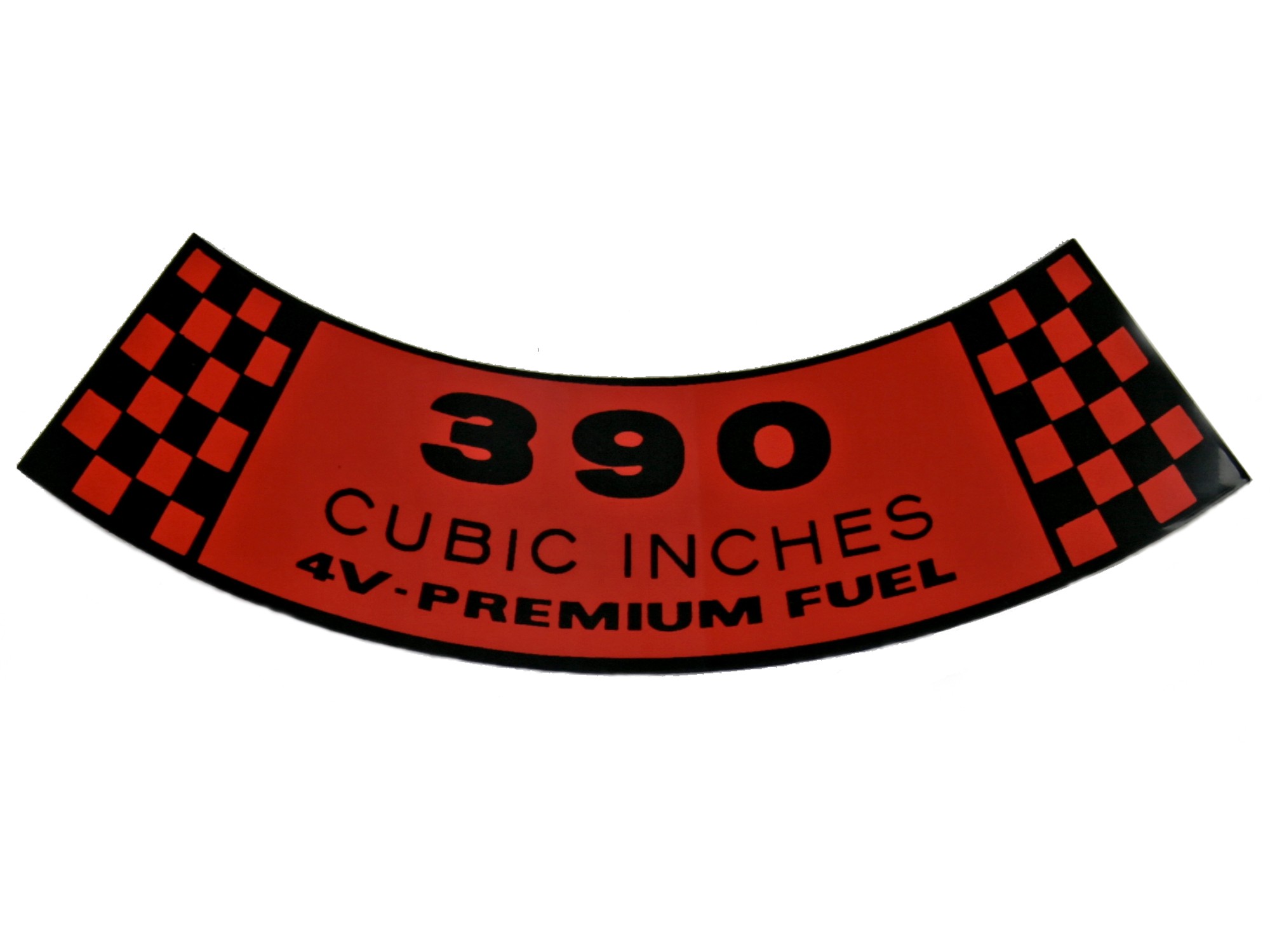 (image for) 390 4V PREMIUM FUEL AIR CLEANER DECAL
