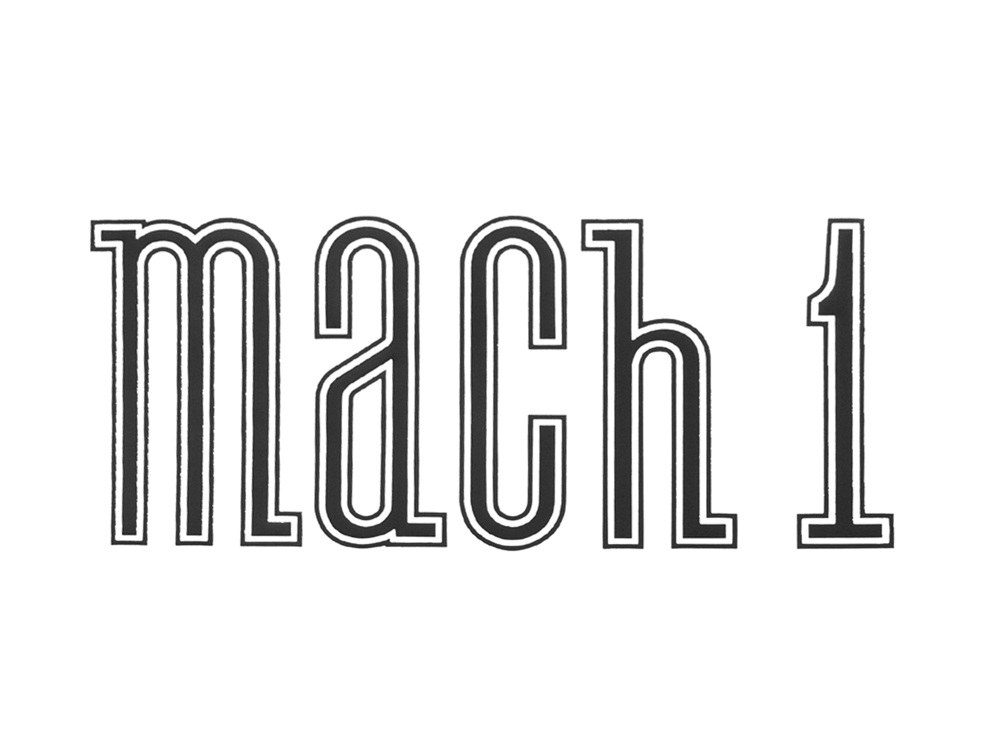(image for) 71-72 MACH 1 TRUNK DECAL - BLACK - Click Image to Close