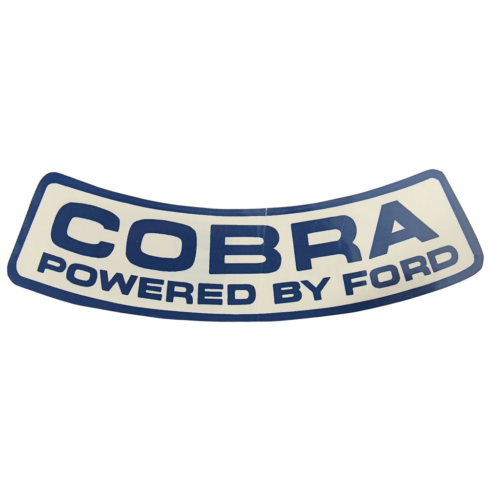 (image for) 67 COBRA POWERED BY FORD AIR CLEANER DECAL - Click Image to Close