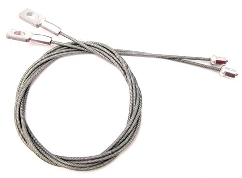 (image for) 83-88 & 91-93 CONVERTIBLE TOP 34-5/8" SIDE TENSION CABLES - Click Image to Close