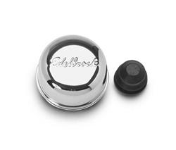 (image for) EDLEBROCK OIL BREATHER CAP - CHROME - PUSH IN - Click Image to Close