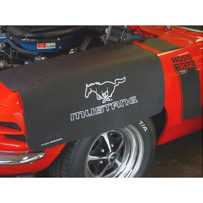 (image for) EXTRA LONG FENDER GRIPPER, MUSTANG LOGO - Click Image to Close
