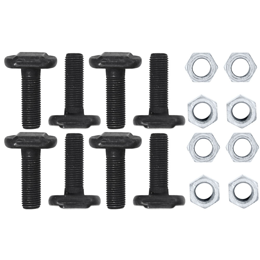(image for) 65-68 V8 AXLE RETAINER PLATES T-BOLTS AND NUTS - 16 PCS - Click Image to Close