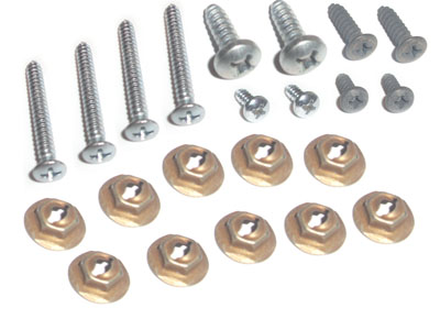 (image for) 67 OEM FLOOR CONSOLE MOUNTING HARDWARE - 22 PCS - Click Image to Close
