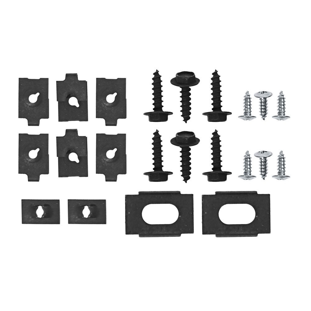 (image for) 67-68 HARDWARE FOR WIDE GRILLE OPENING MOLDING - 22 PCS - Click Image to Close