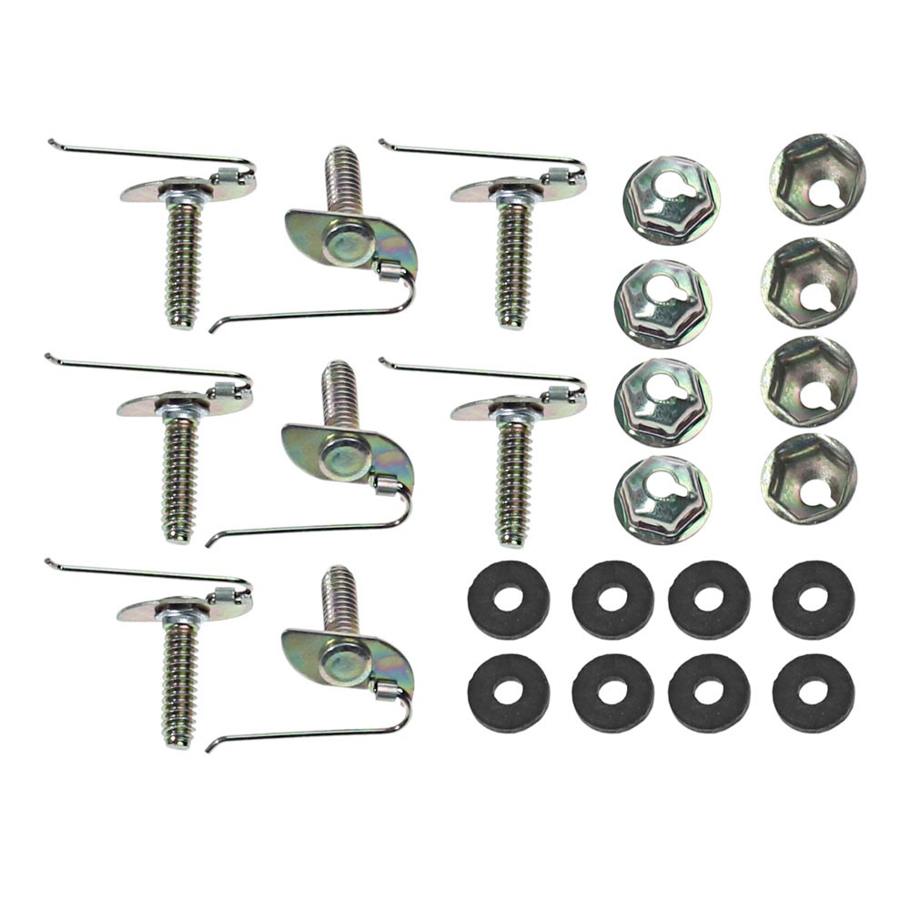 (image for) 67-68 HARDWARE FOR NARROW GRILLE OPENING MOLDING - 16 PCS - Click Image to Close