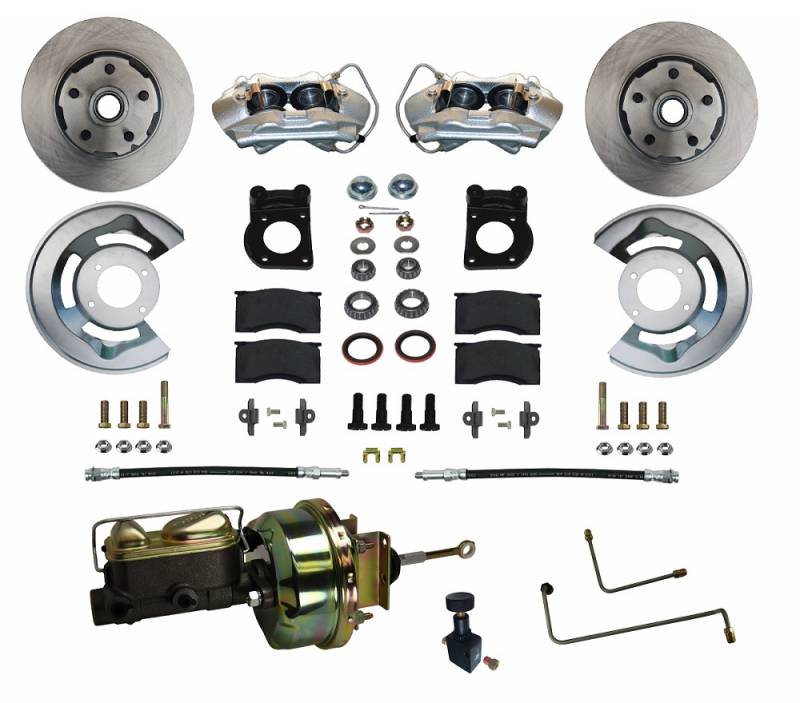 (image for) 64-66 V8 POWER DISC BRAKE CONVERSION KIT, FOR AUTOMATIC OR CABLE - Click Image to Close
