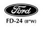 (image for) CAR COVER SILK SCREEN LOGO - BLACK FORD OVAL - Click Image to Close
