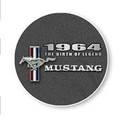 (image for) T-SHIRT - MUSTANG BIRTH THE LEGEND, GRAY, MEDIUM