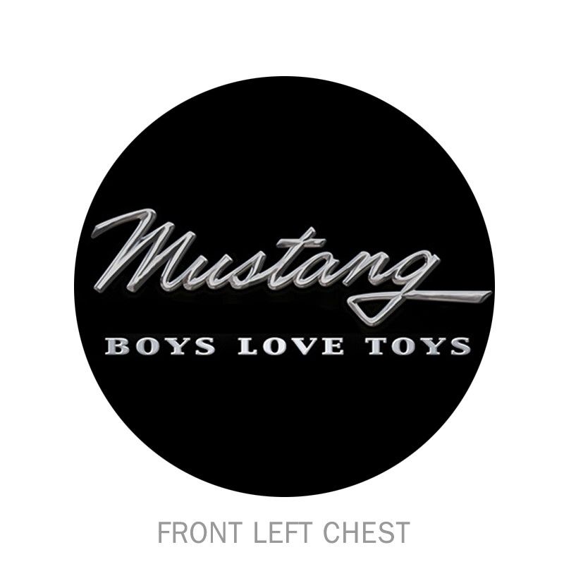 (image for) T-SHIRT - MUSTANG BOYS LOVE TOYS, BLACK, LARGE