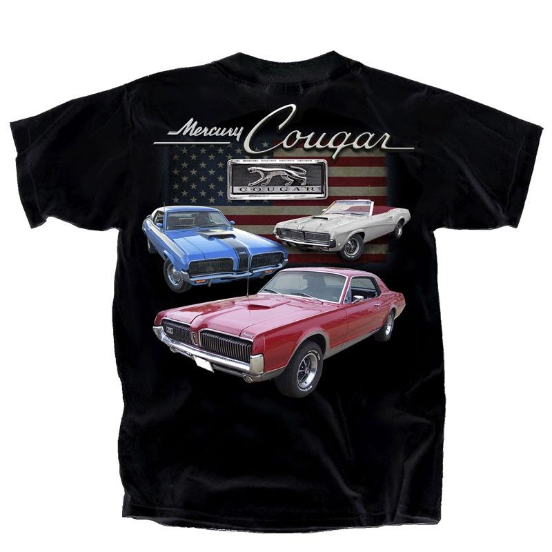 (image for) T-SHIRT, FORD MERCURY COUGAR FLAG, XLARGE