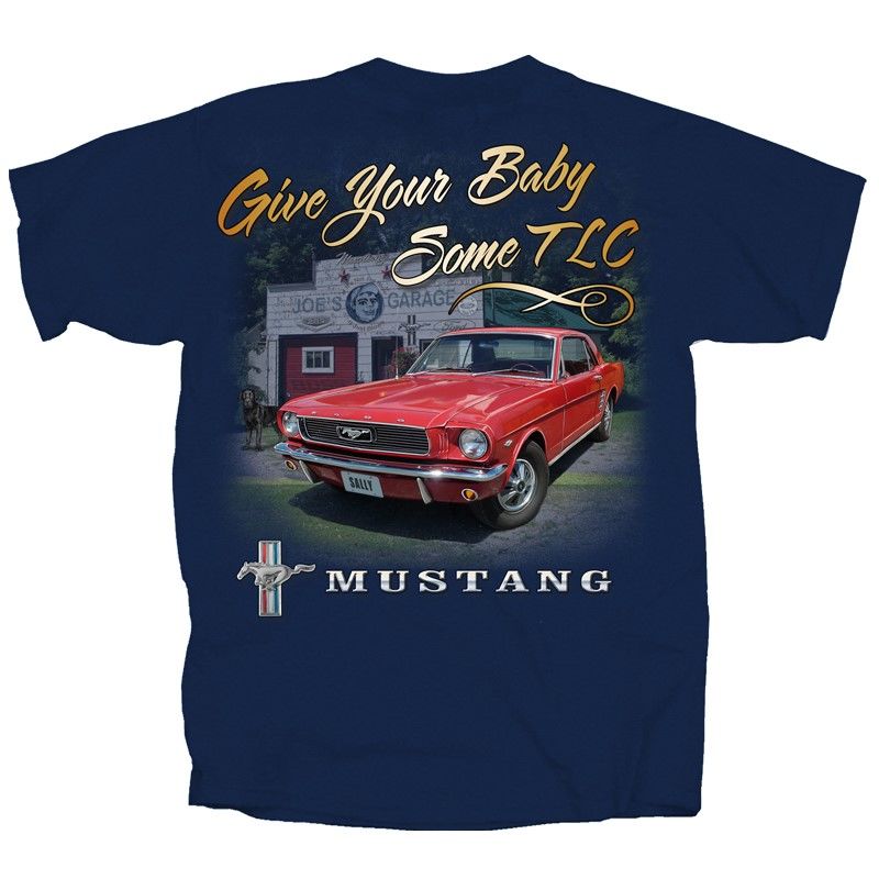 (image for) T-SHIRT - 66 MUSTANG TLC - LARGE - Click Image to Close