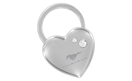 (image for) MUSTANG - CHROME HEART SHAPE KEY CHAIN - CLEAR - Click Image to Close