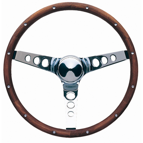 (image for) 15" CLASSIC WALNUT WOOD WHEEL - Click Image to Close