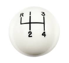 (image for) HURST 4 SPEED WHITE SHIFT BALL -3/8"X24 TPI THREAD - Click Image to Close