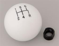 (image for) HURST WHITE SHIFTER BALL - 12MM X 1.75 - 5 SPD - Click Image to Close