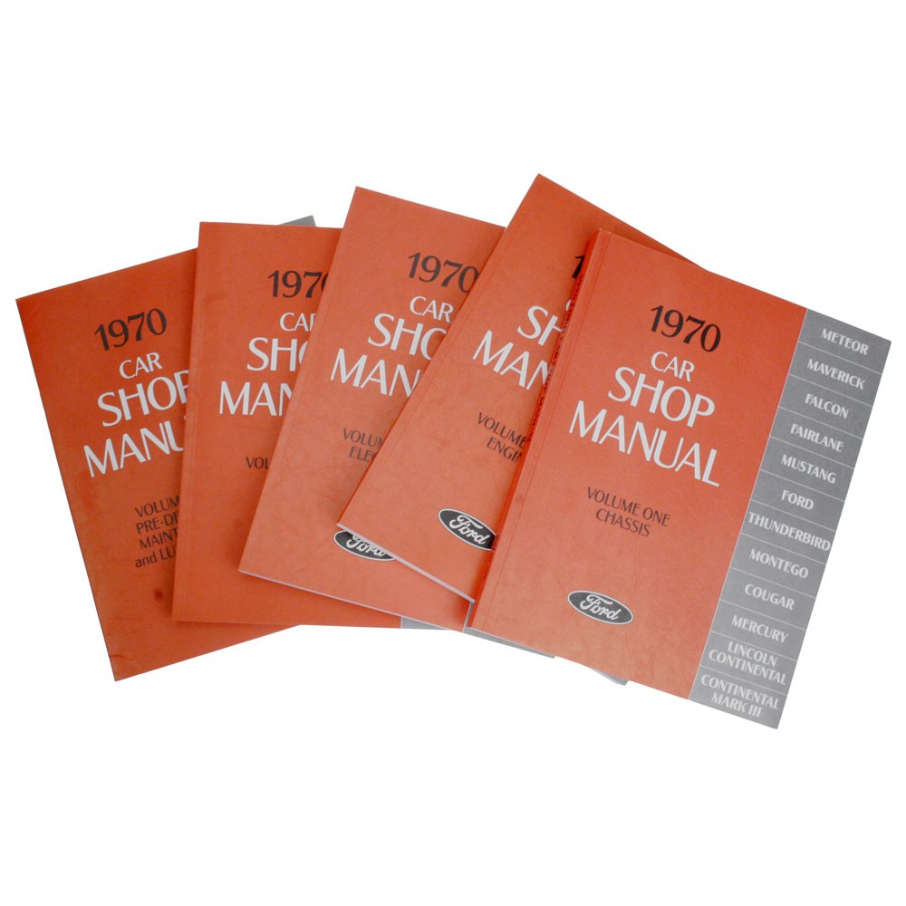 (image for) 1970 SHOP MANUAL - 5 VOLUME SET - Click Image to Close